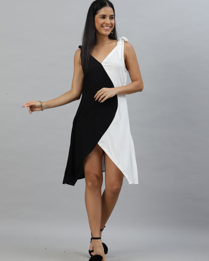 Yin yang short dress