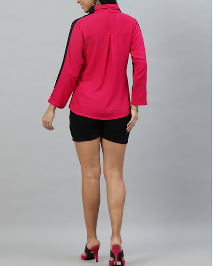 Black Pink Short set