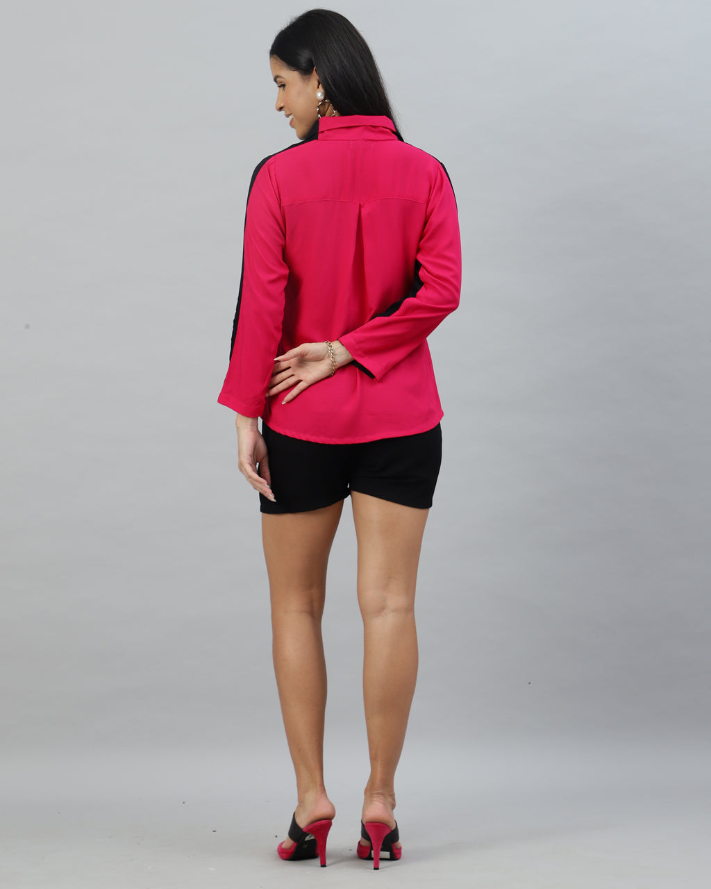 Black Pink Short set