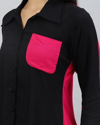 Black Pink Short set