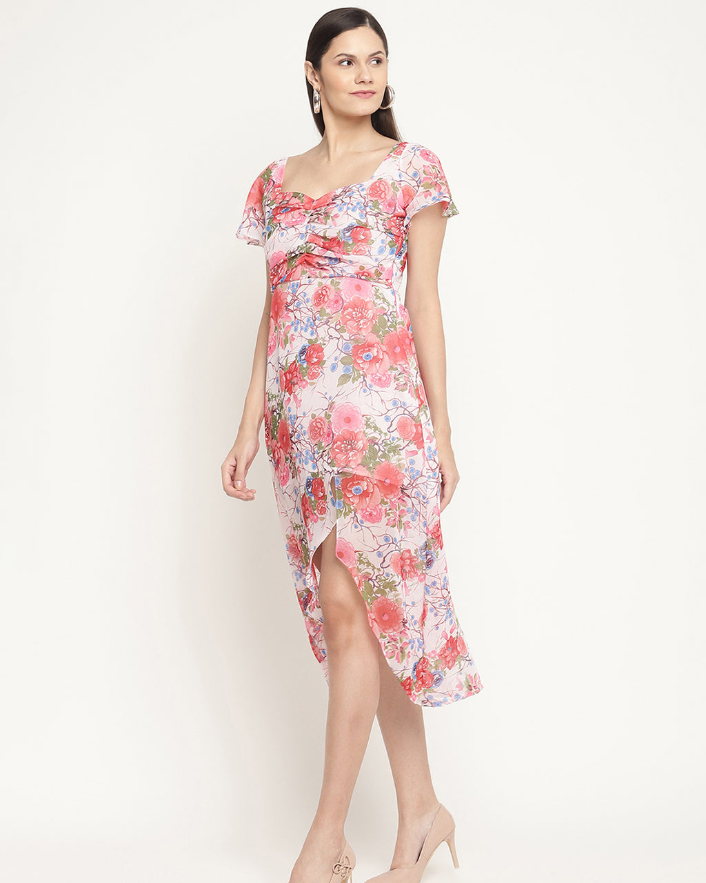 Rose midi dress