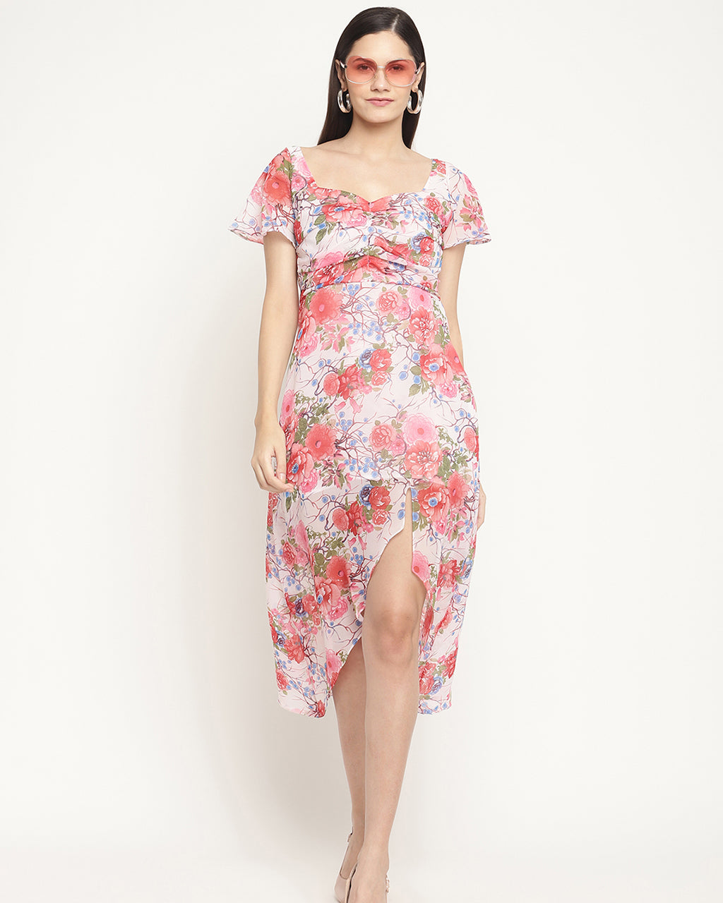 Rose midi dress