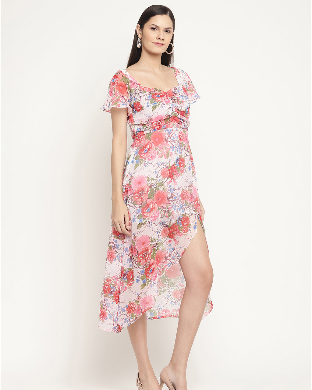 Rose midi dress