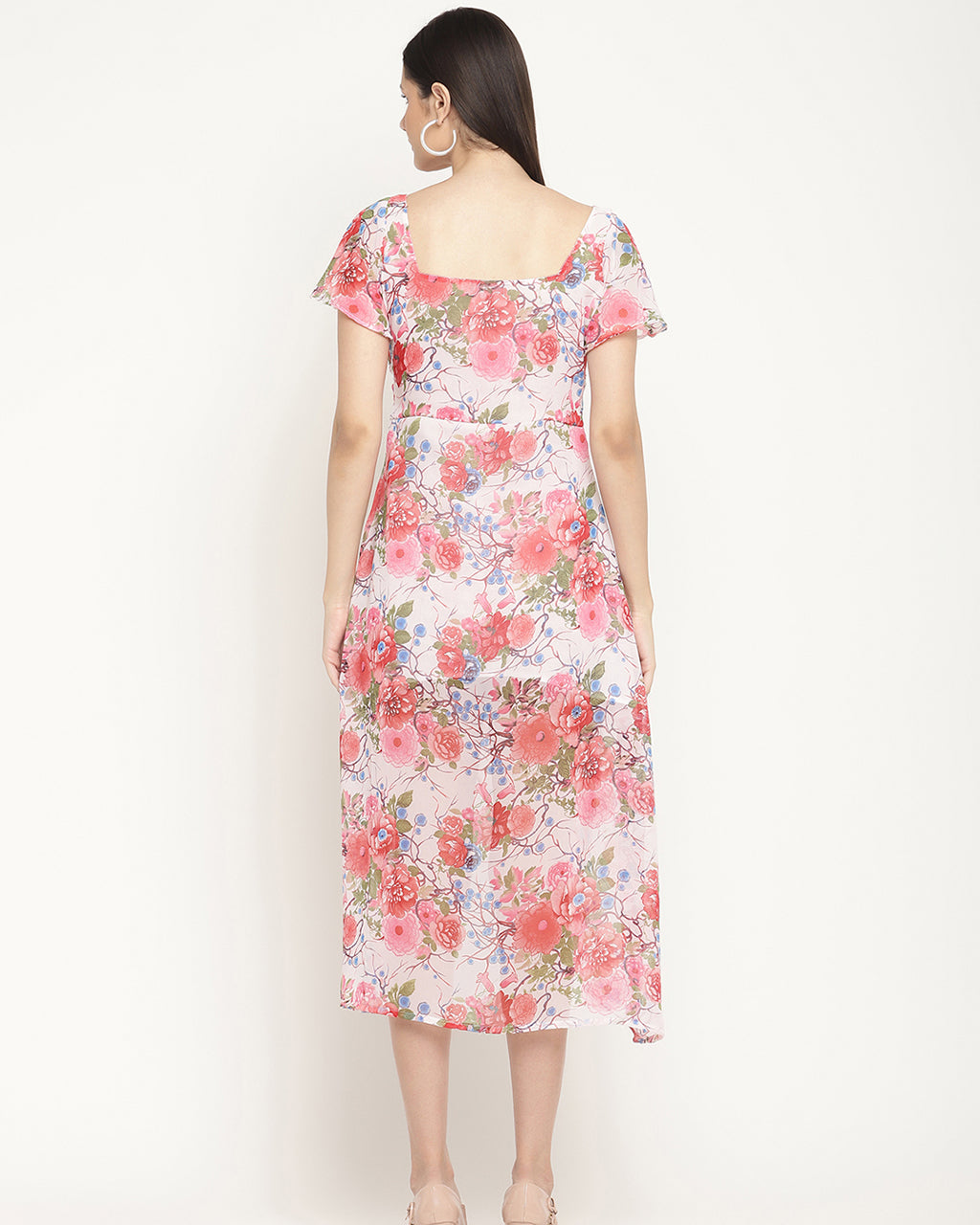Rose midi dress