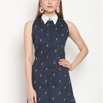 Blue Bird mini shirt dress