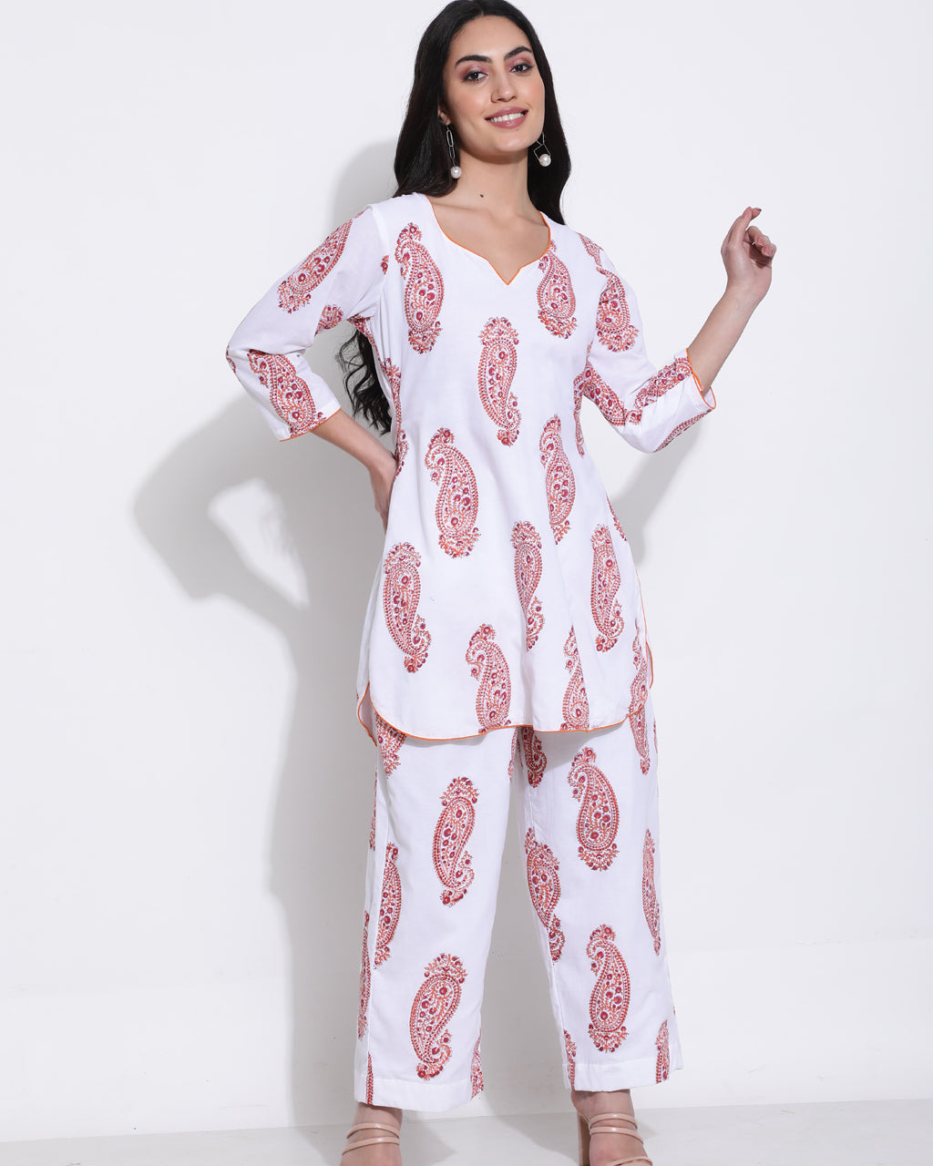 Orange paisley co-ord