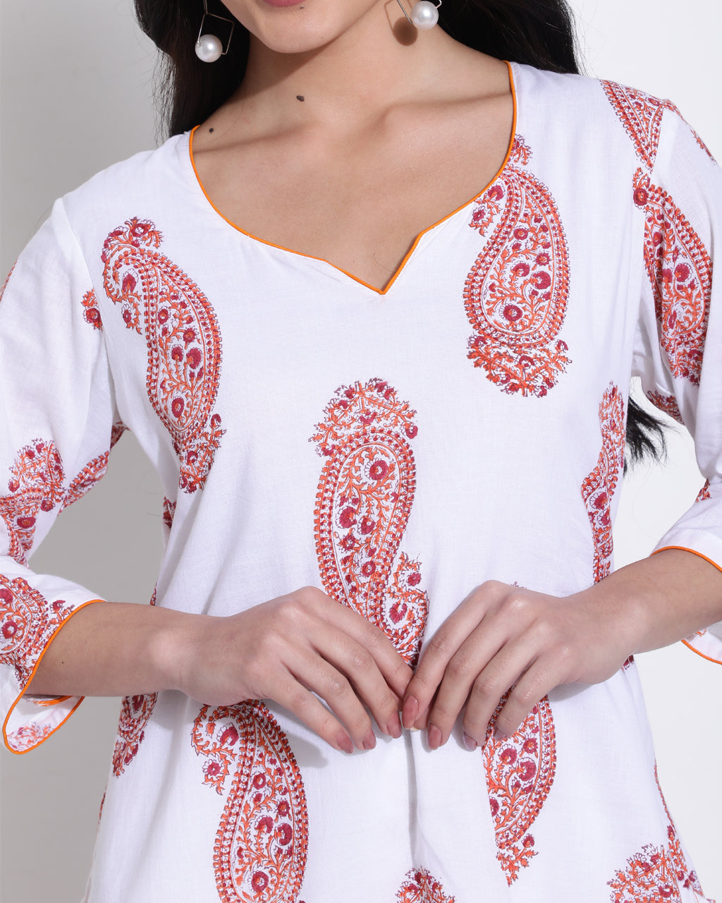 Orange paisley co-ord
