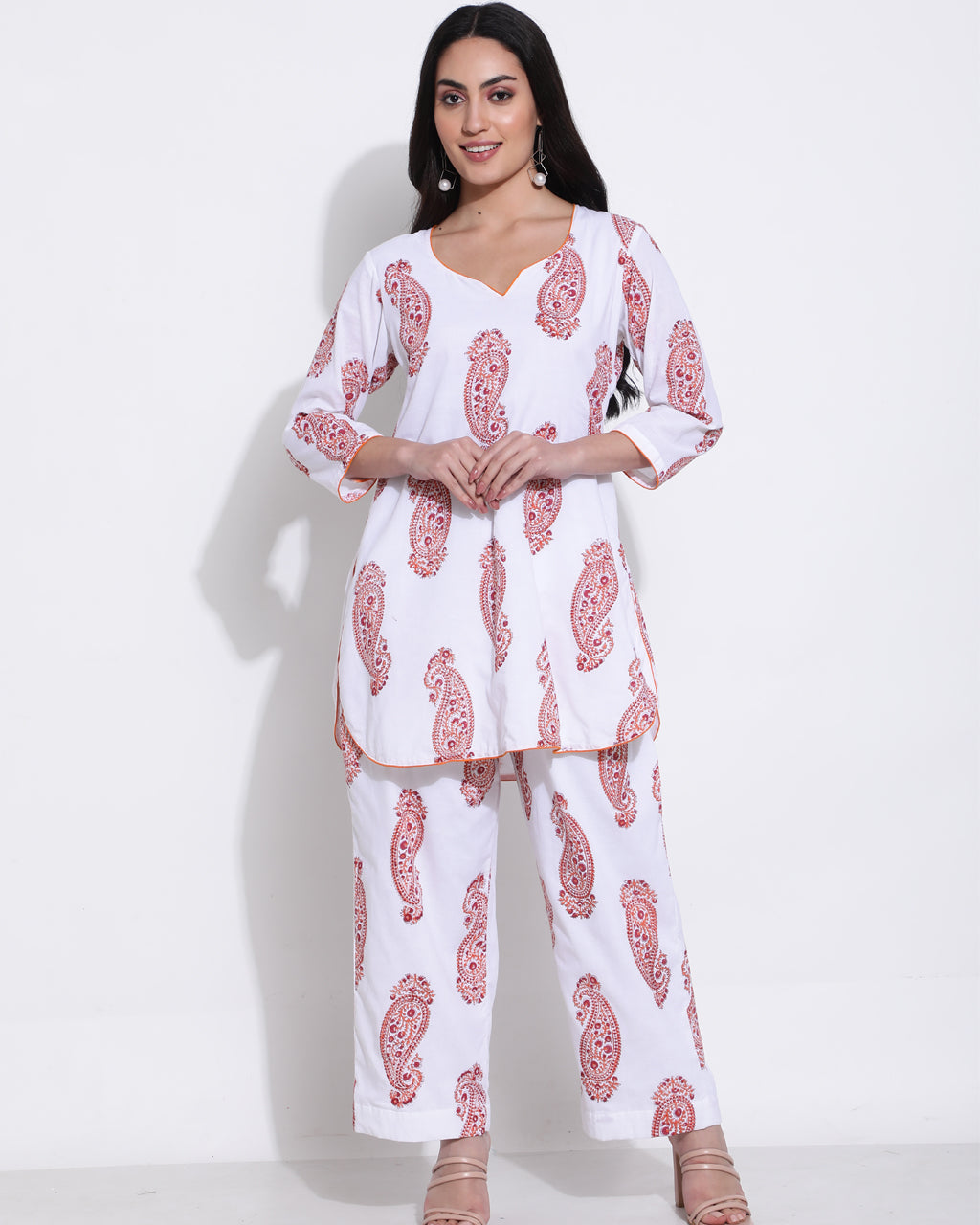 Orange paisley co-ord