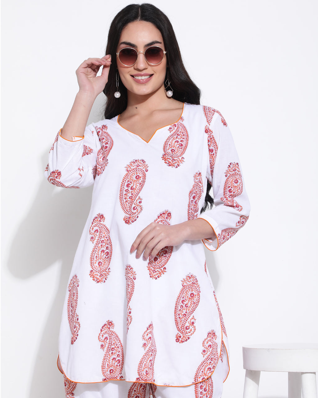 Orange paisley co-ord