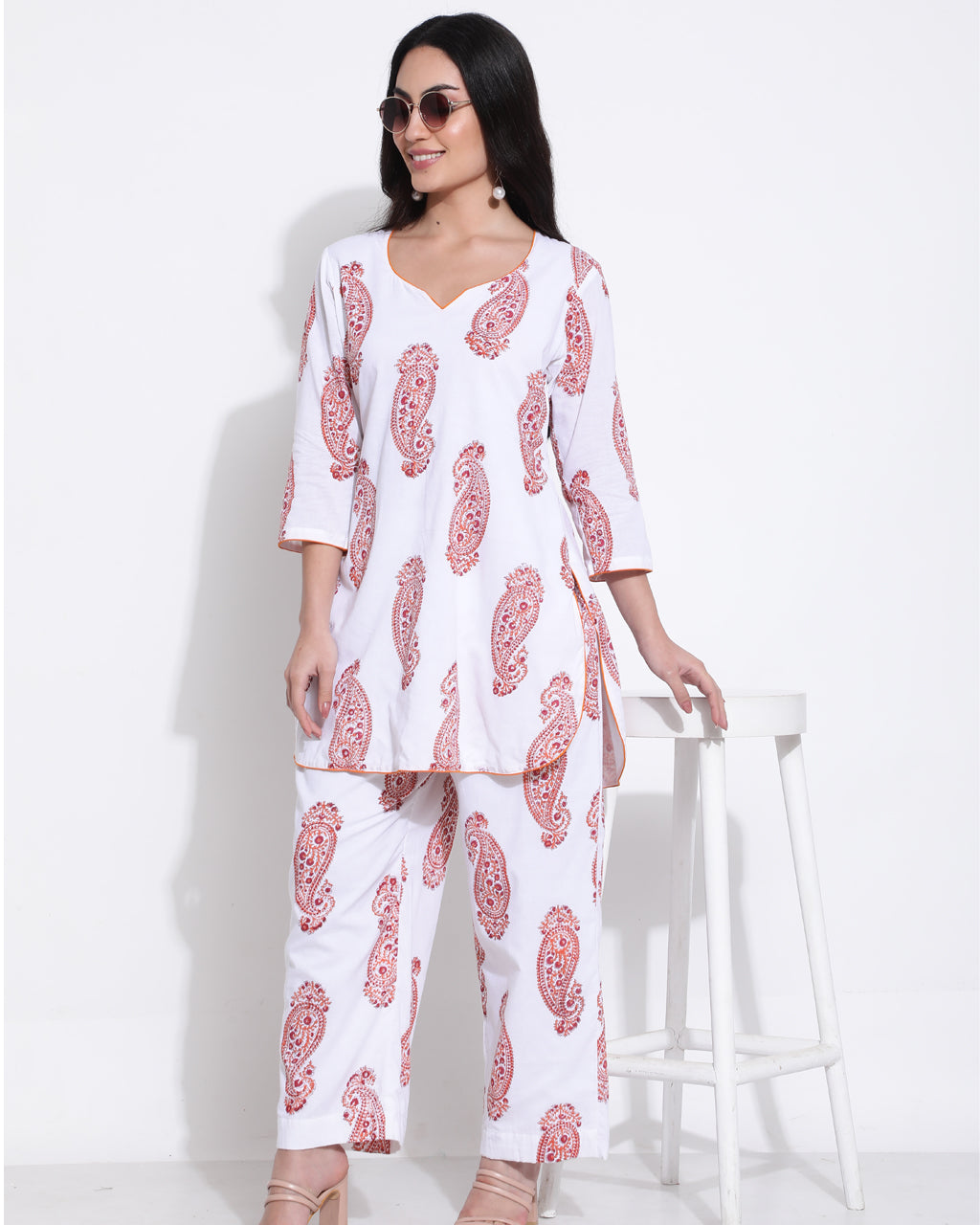 Orange paisley co-ord