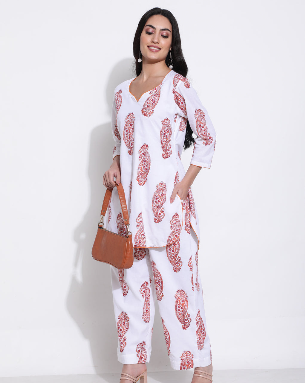 Orange paisley co-ord