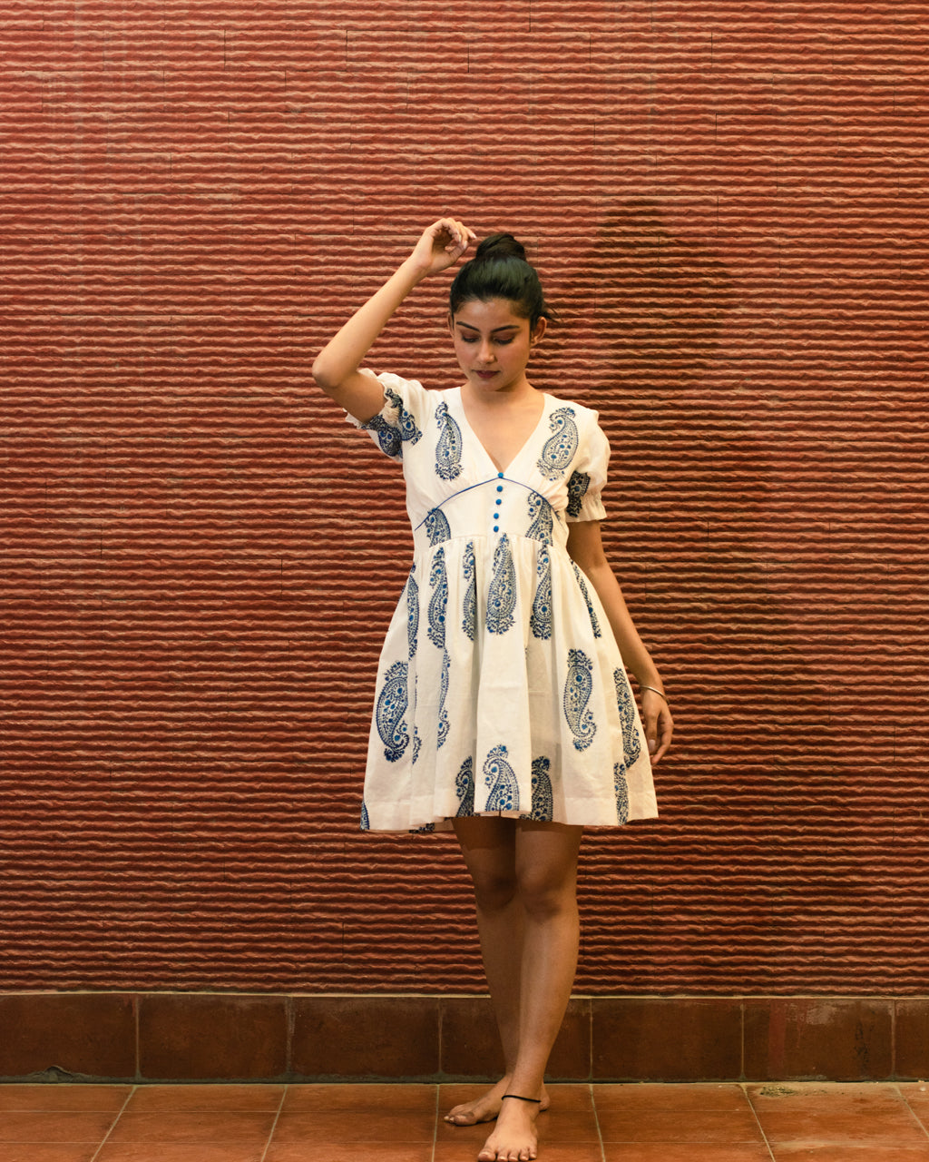 Blue paisley Mini